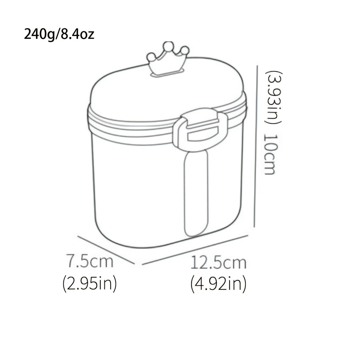 Crown Milk Powder Box with Cartoon Design