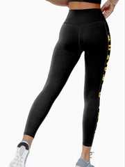 Sunflower Print Yoga Pants High Waist Butt Lifting Leggings
