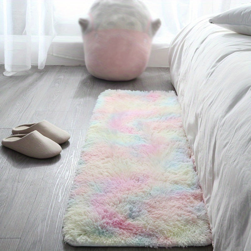 Shaggy Area Rug Soft Plush Rug Bedside Rugs Home Decor Non Slip Washable Carpet