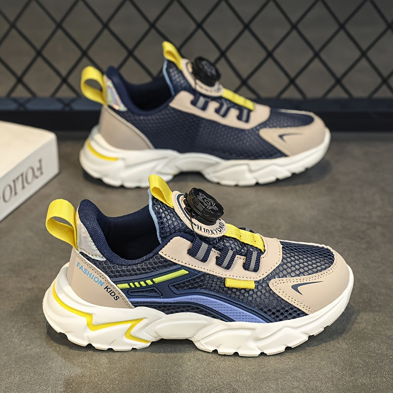 Boys Casual Mesh Sneakers Lightweight Breathable Anti Slip Outdoor Shoes