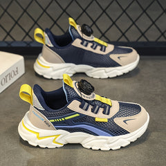Boys Casual Mesh Sneakers Lightweight Breathable Anti Slip Outdoor Shoes