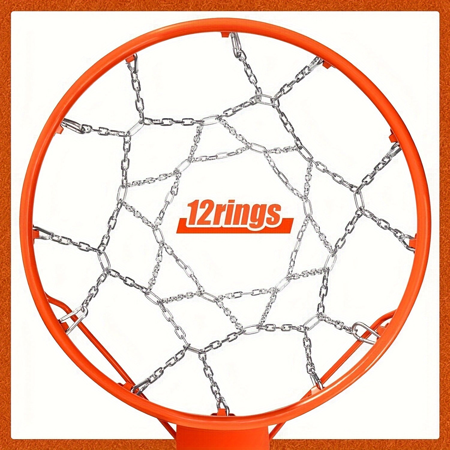 Stainless Steel Chain Basketball Net 12 Links
