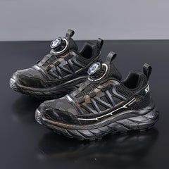 Boy's Chunky Shoes Rotating Buckle Non Slip Sneakers For Outdoor Activities