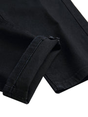 Mens Slim Fit Straight Leg Denim Pants