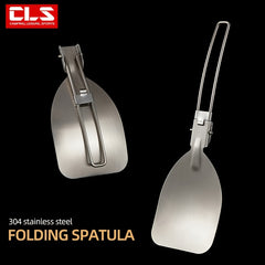 Stainless Steel Foldable Spatula for Outdoor Camping & Hiking