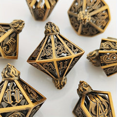 Hollow Wine Bottle Dice Set Of 7 For RPG Games