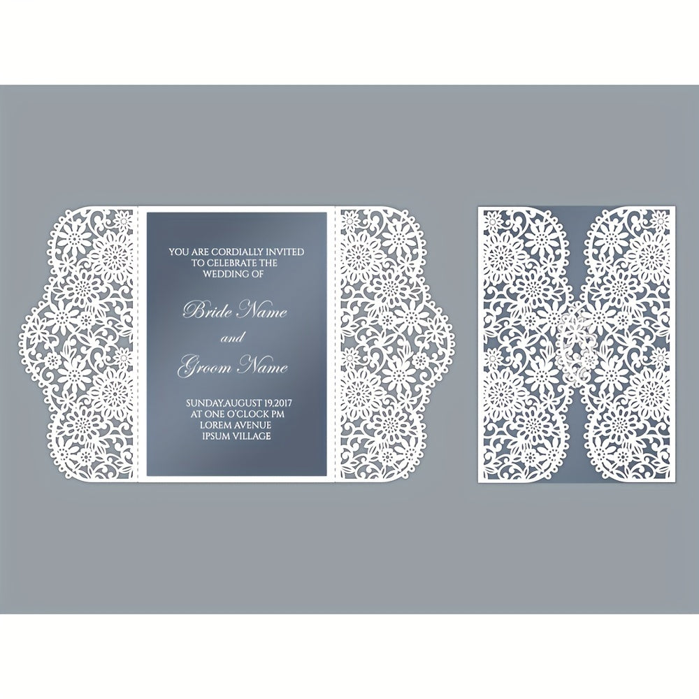 Metal Cutting Dies Flower Wedding Invitation Scrapbooking For Embossing
