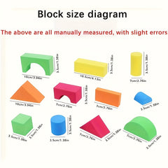 30/46pcs Bubble Blocks: Shapes & Sizes, Bright Colors, Building