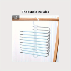 9-Layer Hanger Organizer Non-Slip Styling Trouser Coat Folding Storage