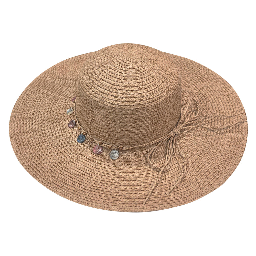 Boho Rope Bowknot Sun Hat Wide Brim Foldable Breathable Straw Hats