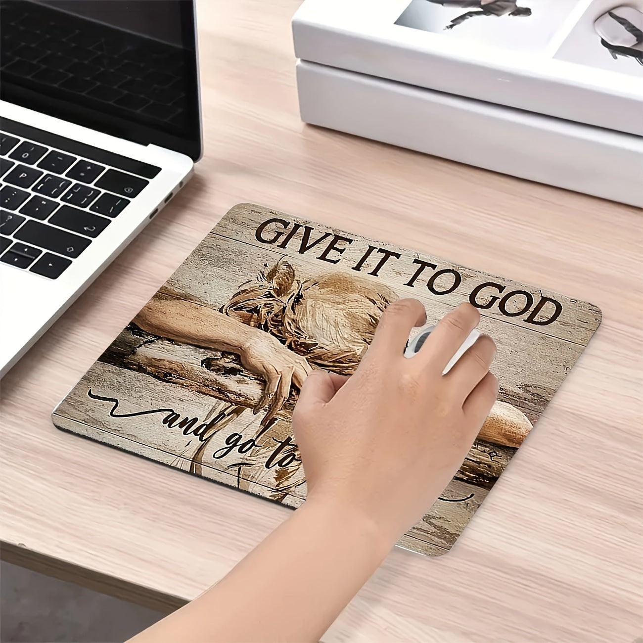 Give It To God Mouse Pad Square Non-slip Rubber Base Keyboard Mat