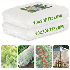 2pcs 10x20FT Garden Netting Mosquito Netting Plant Covers Insect Bird Protection