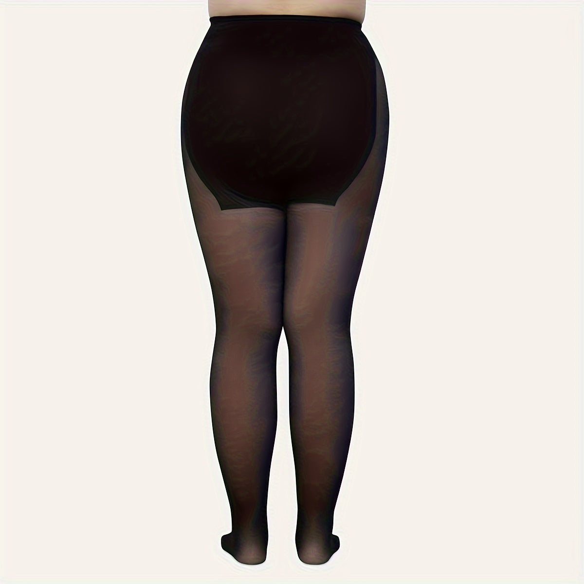 Women's Plus Two Tone Fishnet Pantyhose