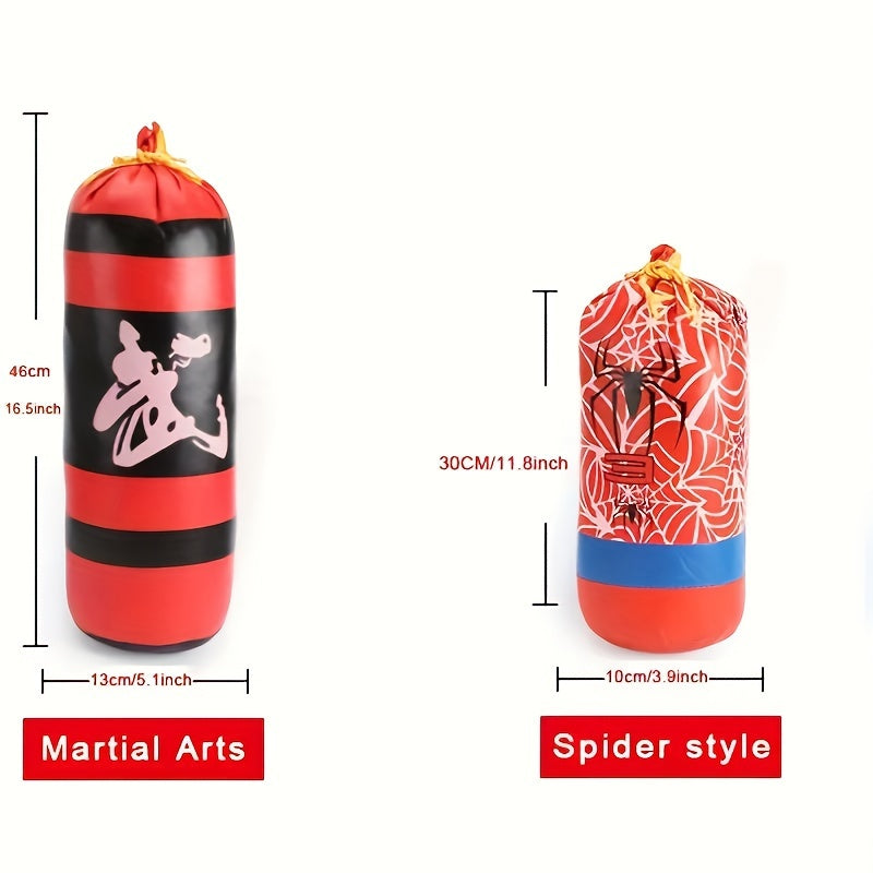 Boxing Punching Bag With Gloves - Fitness Training Sandbag