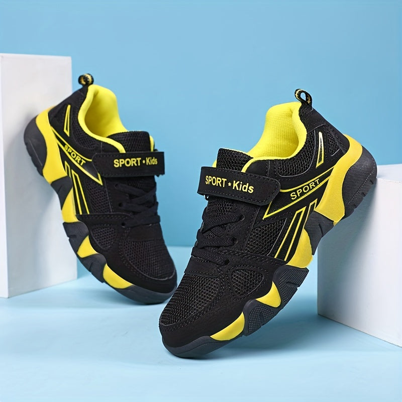 Boys Mesh Breathable Sport Shoes Lightweight Non Slip Casual Sneakers