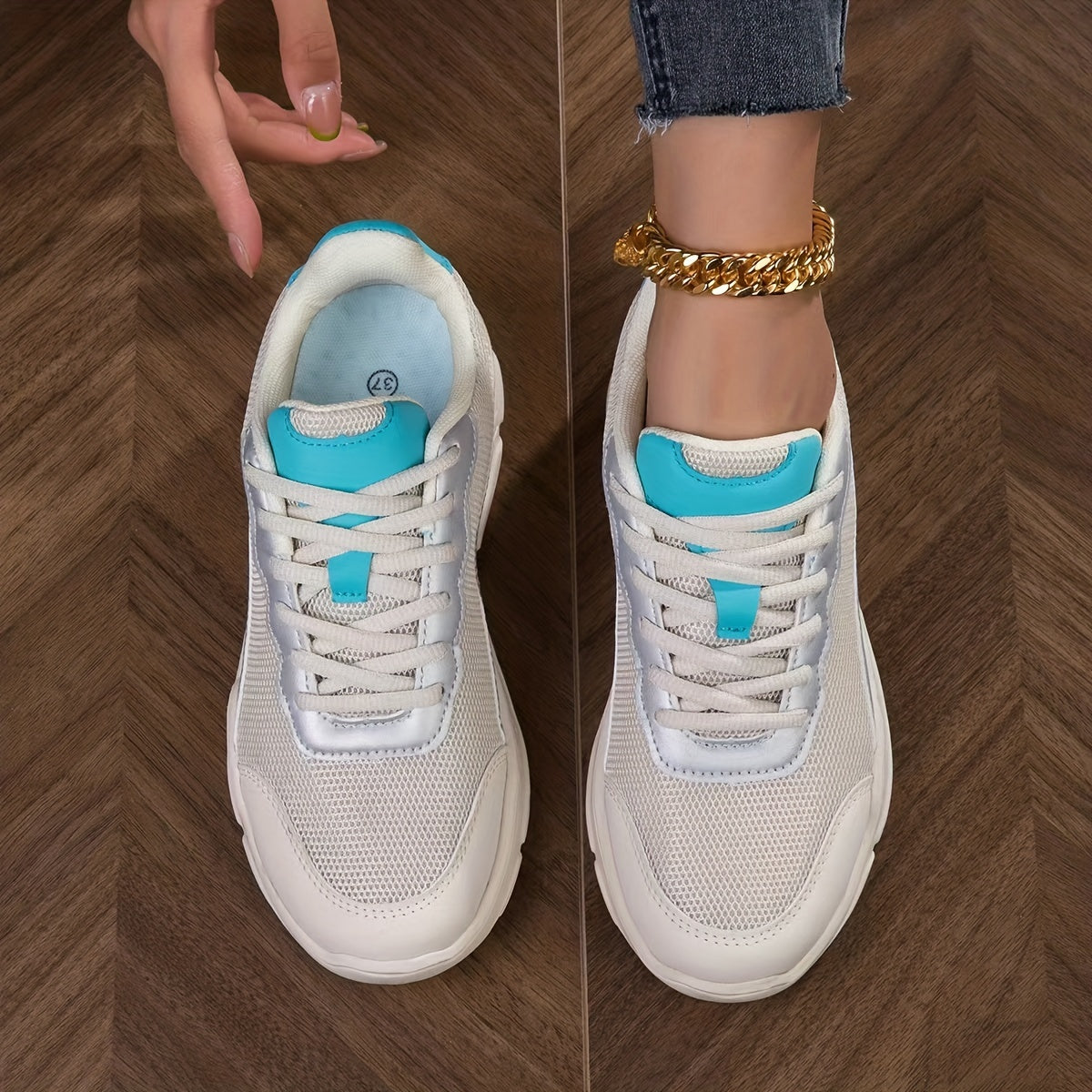 Women's Lightweight Mesh Running Shoes Low Top Sneakers
