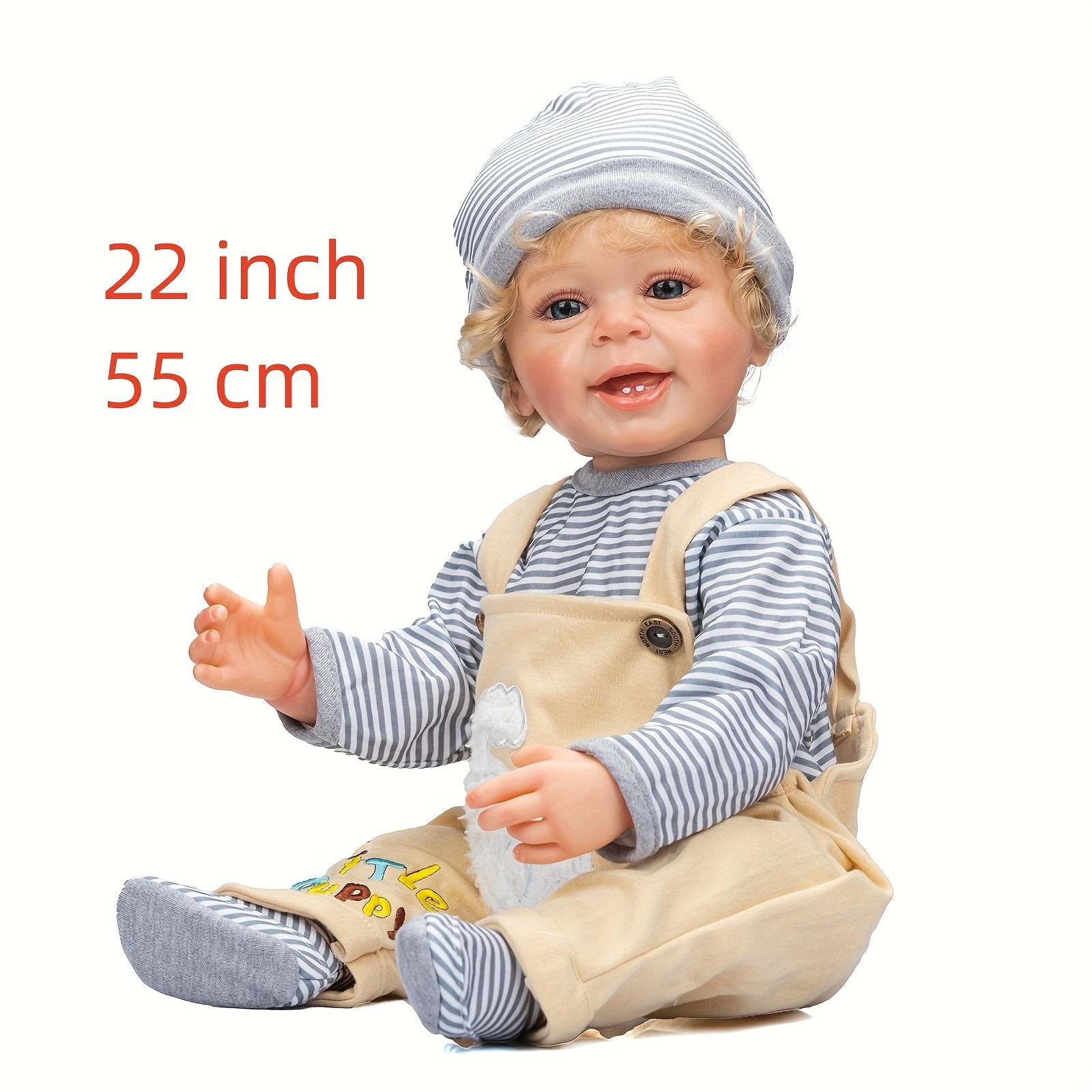 Rubber Boy Baby Doll Hair Simulation Play House Toy Gift