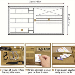 Tactical Car Sun Visor Organizer Glasses Tickets Document Phone