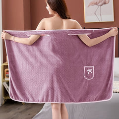 Women's Wearable Bath Towel with Pockets