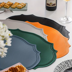 Waterproof Faux Leather Placemat, Heat Insulation Mat
