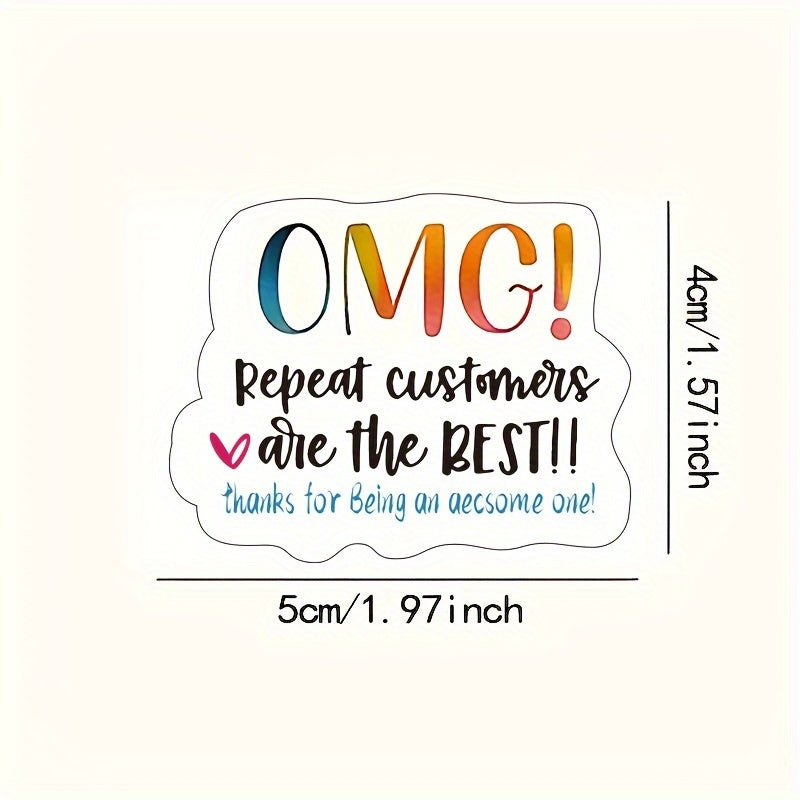 60PCS My Hello Mail Has Arrived Gift Wrapping Sticker Round Adhesive Decoration