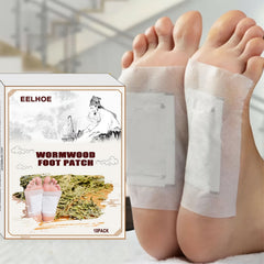 10pcs Wildly Wormwood Foot Pad Dehumidifying Massage Improve Sleep Stickers