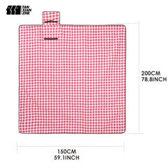 Tan Xian Zhe Foldable Waterproof Plaid Picnic Mat