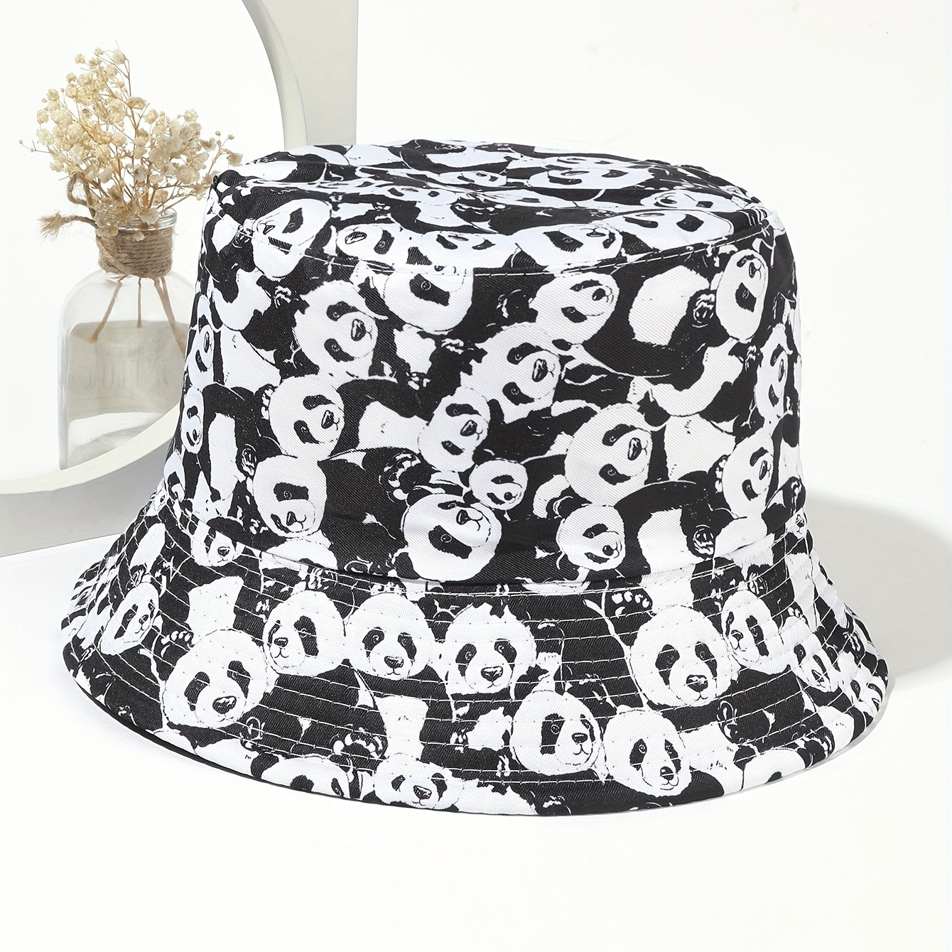 Cartoon Print Bucket Hat Lightweight Basin Hat Casual Sunscreen Fisherman Cap