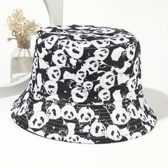 Cartoon Print Bucket Hat Lightweight Basin Hat Casual Sunscreen Fisherman Cap