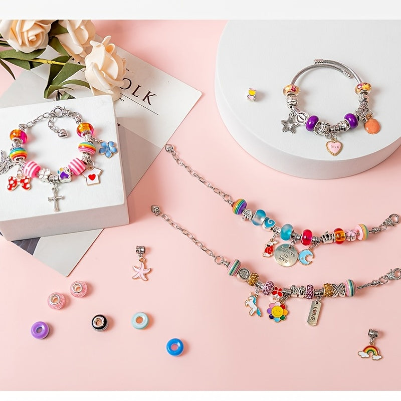 DIY Jewelry Making Kit 162pcs Women's Bracelet Necklace Girls' Jewelry Accessori