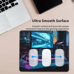 Square Mouse Pad 20x24cm Home Office Rubber Seam Border Slide Mouse Pad