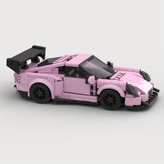 Pink Classic MOC Racing Speed Supercar Building Blocks Set