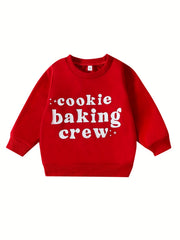 Girls Funny Letter Print Sweatshirt Long Sleeve Casual Pullover Top