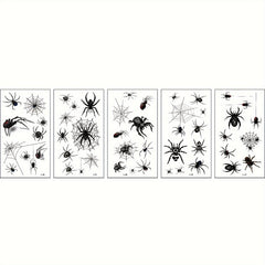 3D Spider Web Stickers - Halloween Spider Tattoo