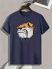 Cartoon Print Men's Graphic T shirt for Summer