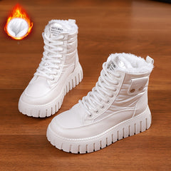 Women's Warm Snow Boots - Comfortable Non-slip Medium Tube Sneakers