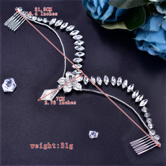 Vintage Rhinestone Bridal Headwear for Wedding Gown