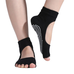 Women's Non Slip Yoga Toeless Socks for Pilates Pure Barre Ballet Dance