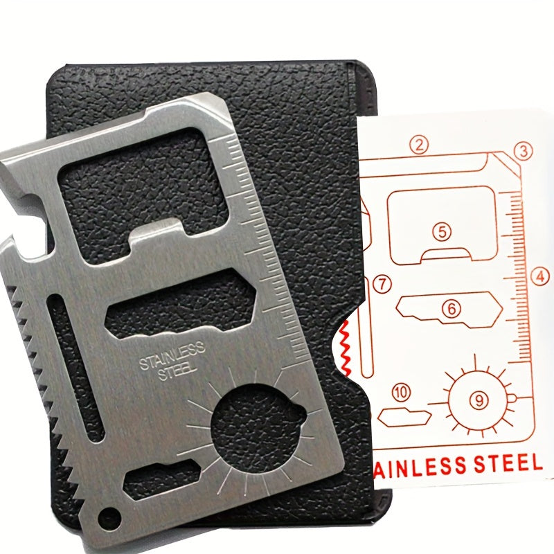 Multitool Outdoor Camping Pocket Tools 11 in 1 Lifesaving Card Survival Tool
