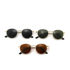 Round Polarized Sunglasses Vintage UV Protection