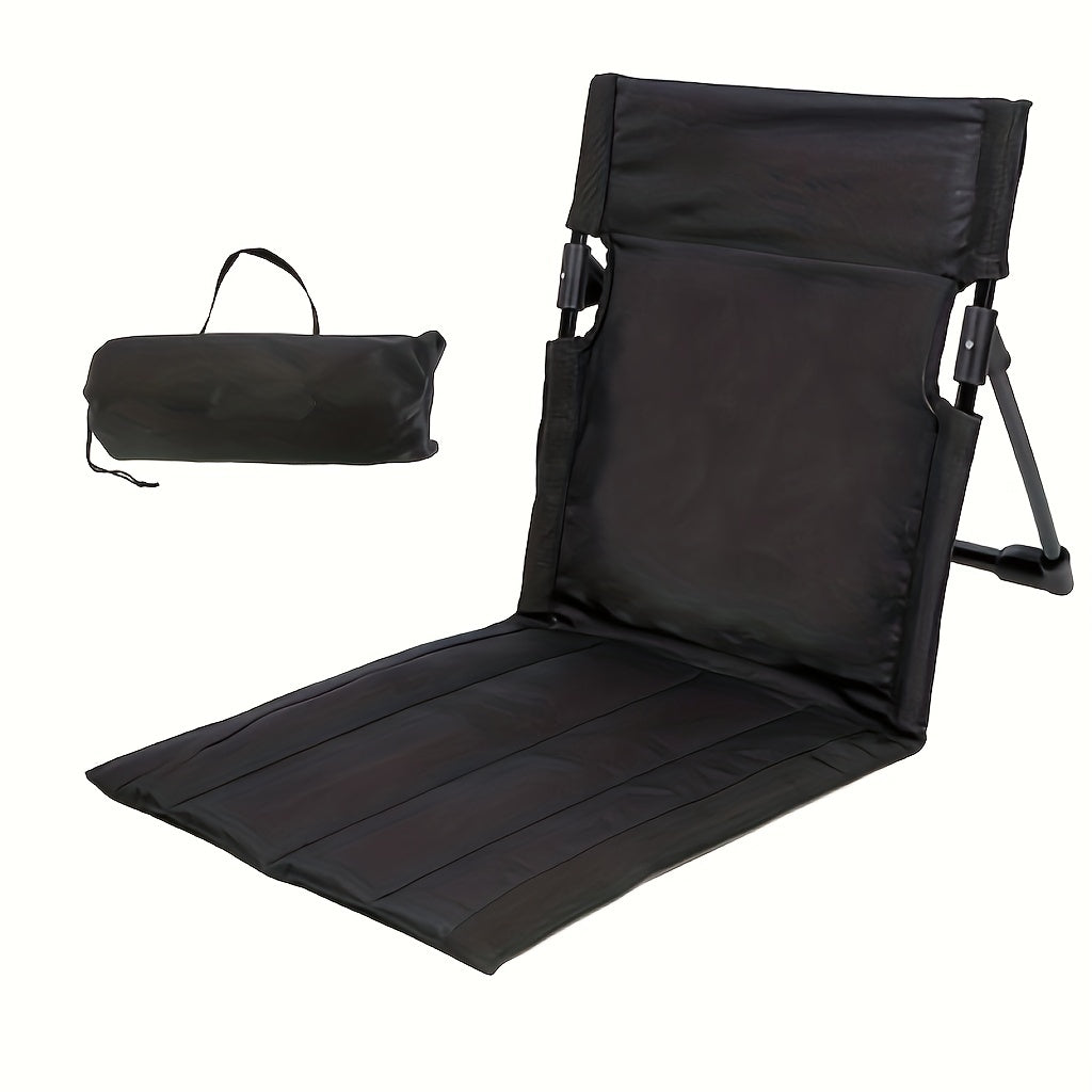1pc Backrest Aluminum Folding Chair for Outdoor Camping