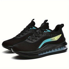 PLUS SIZE Men's Breathable Running Shoes With Air Cushion Non Slip Sneakers