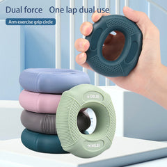 Silicone Striped Grip Ring for Fitness Finger Wrist Arm Muscle Exercise