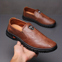 Men's Comfy Slip On Loafer Shoes with Stitch Detail