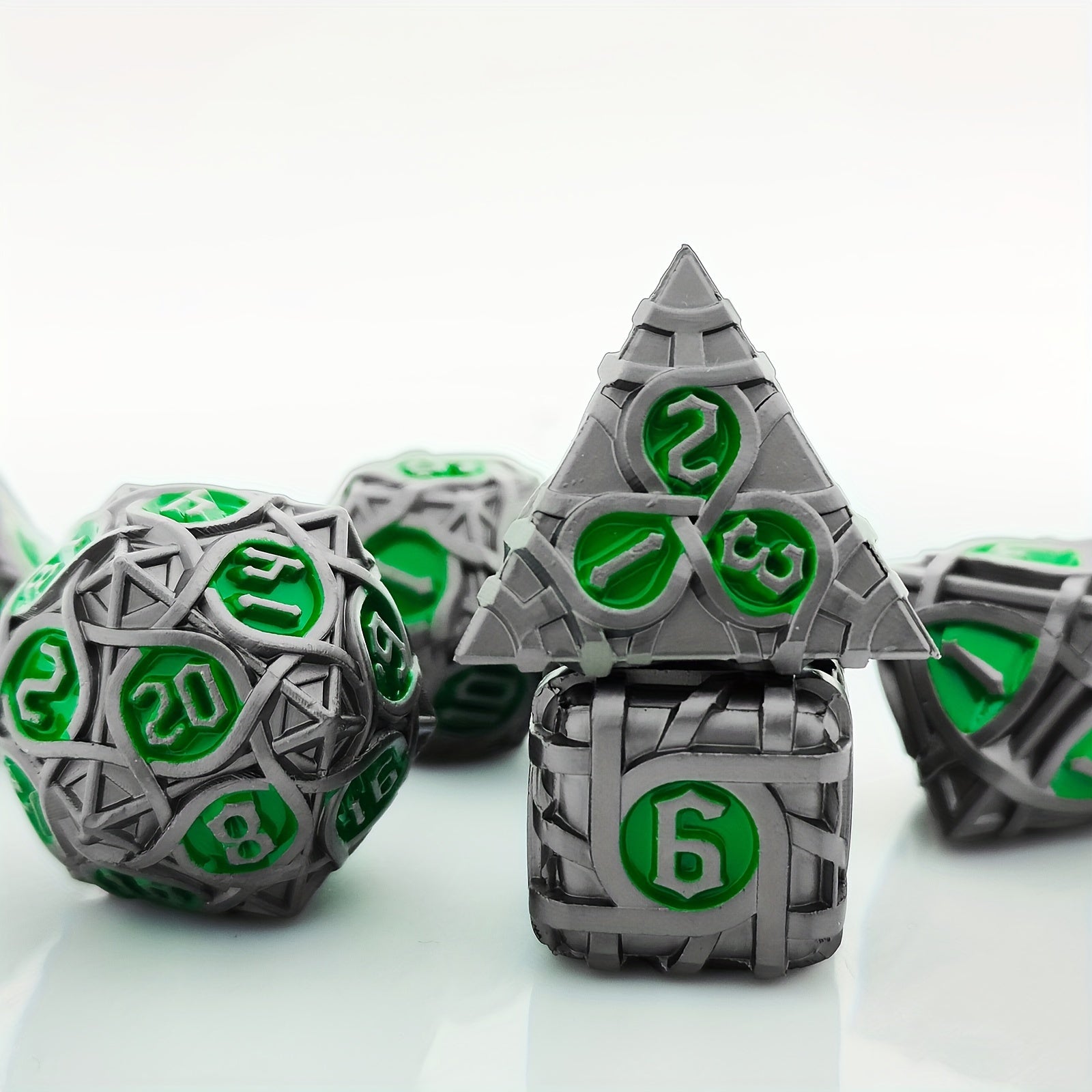 7pcs Metal Polyhedral Dice Set Christmas Gift