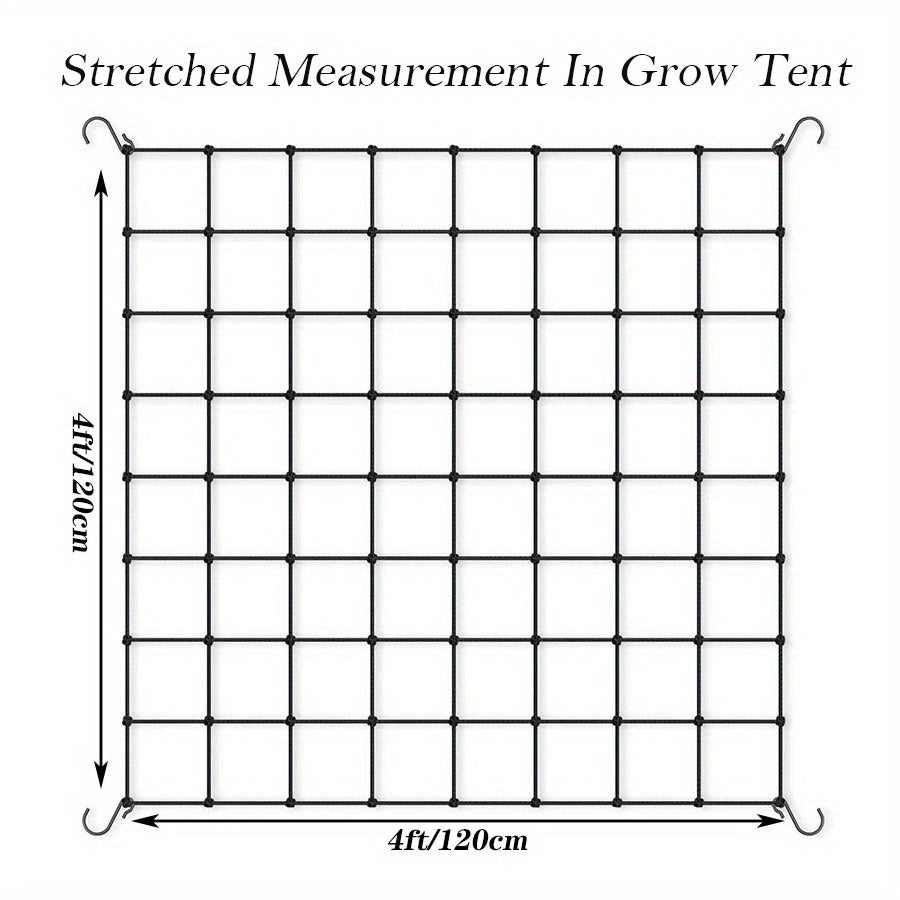 Heavy Duty Elastic Net for Grow Tent and Garden Climbing Plants