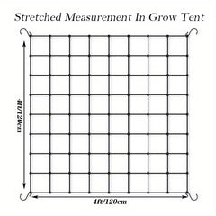 Heavy Duty Elastic Net for Grow Tent and Garden Climbing Plants