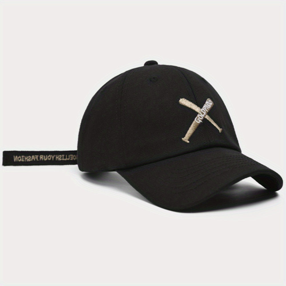 Solid Embroidery Baseball Cap Casual Dad Hats Adjustable Sun Hat