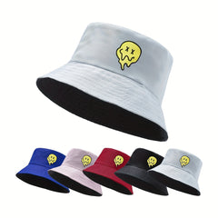 Printed Reversible Sunscreen Bucket Hat for Outdoor Activities