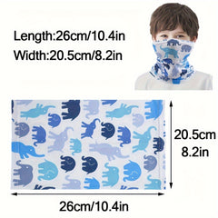 Kids Double Sided Neck Cover Balaclava Safety Sports Headwear
